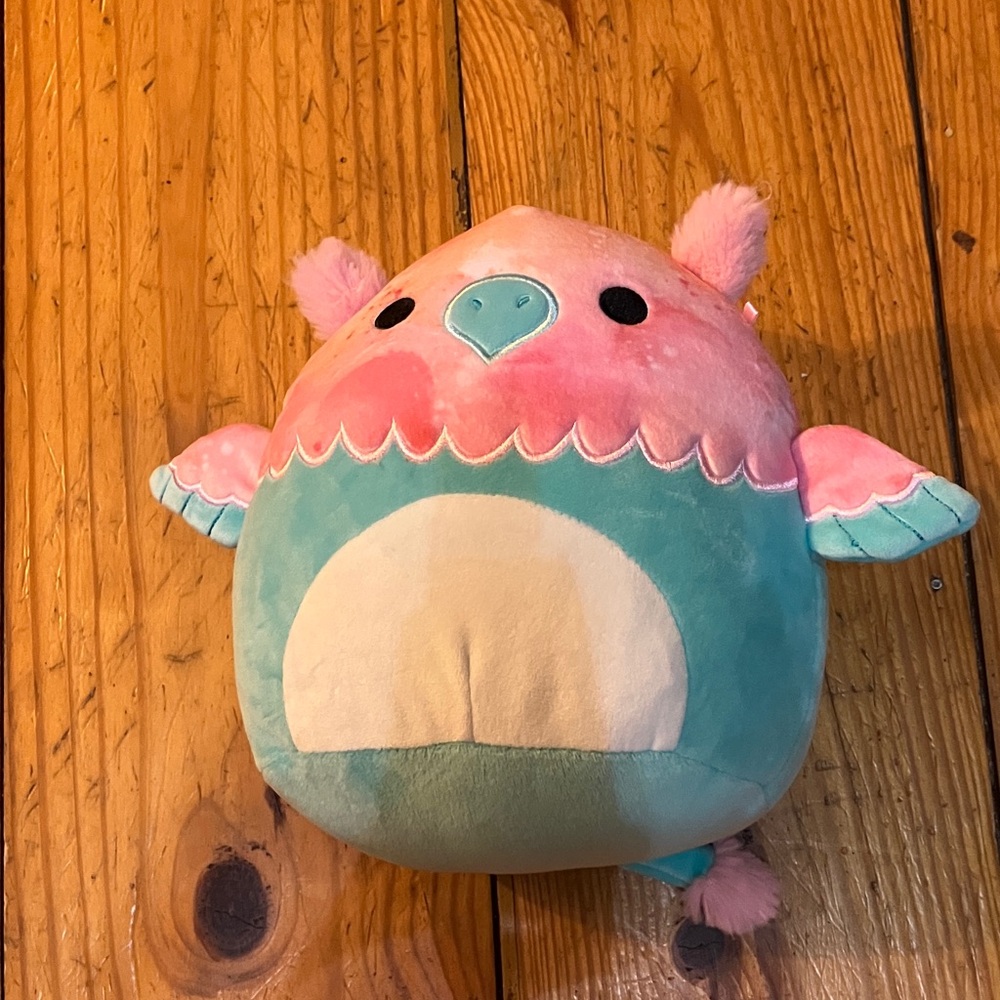 Squishmallows Pink and Teal Stuffed Animal